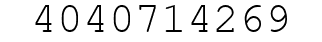 Number 4040714269.