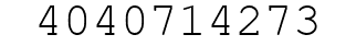 Number 4040714273.