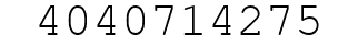 Number 4040714275.