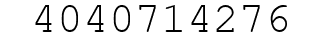 Number 4040714276.