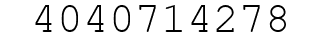 Number 4040714278.