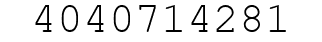 Number 4040714281.
