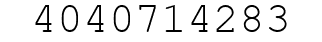 Number 4040714283.