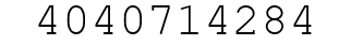 Number 4040714284.