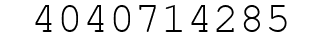 Number 4040714285.