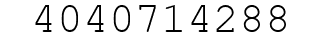 Number 4040714288.