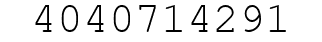 Number 4040714291.