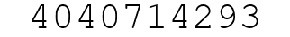Number 4040714293.