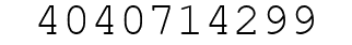 Number 4040714299.