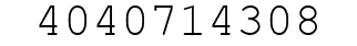 Number 4040714308.