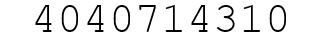 Number 4040714310.