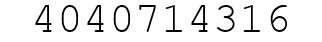 Number 4040714316.