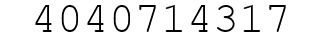 Number 4040714317.