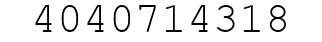 Number 4040714318.