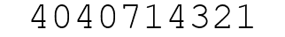 Number 4040714321.