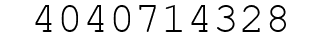 Number 4040714328.