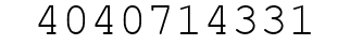 Number 4040714331.