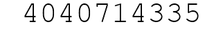 Number 4040714335.