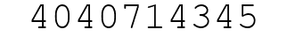 Number 4040714345.