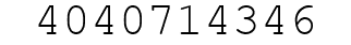 Number 4040714346.
