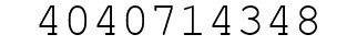 Number 4040714348.