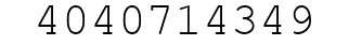 Number 4040714349.