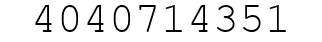 Number 4040714351.