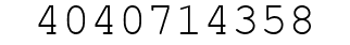 Number 4040714358.