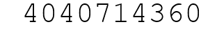 Number 4040714360.