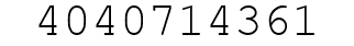 Number 4040714361.