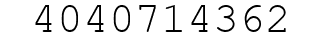 Number 4040714362.