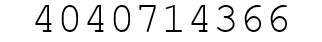 Number 4040714366.