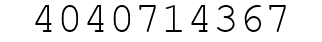 Number 4040714367.
