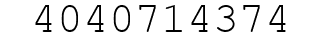 Number 4040714374.