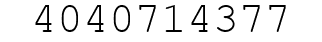 Number 4040714377.