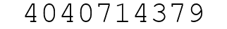 Number 4040714379.