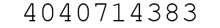 Number 4040714383.