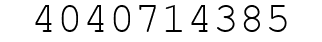 Number 4040714385.