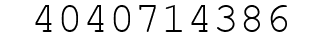 Number 4040714386.