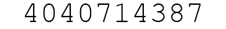 Number 4040714387.