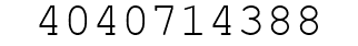 Number 4040714388.