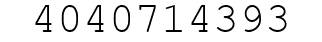 Number 4040714393.