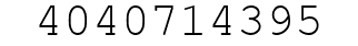 Number 4040714395.