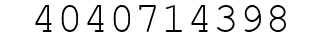Number 4040714398.