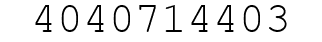 Number 4040714403.