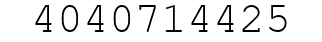 Number 4040714425.