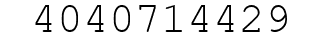 Number 4040714429.