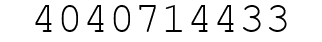 Number 4040714433.