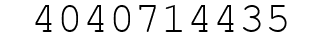 Number 4040714435.
