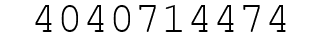 Number 4040714474.